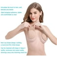 thumbnail image 3 of 3 Pairs Invisible Adhesive Bra, Anti-Penetration Point Adhesive Bra,Breast Lift Tape Push Up Strapless Nipple Covers, 3 of 6