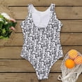 thumbnail image 5 of LYXSSBYX Swimsuits for Women Two Piece Womens Fashion Women Graffiti Abstract Print Sexy High Neck Backless Siamese Swimwear, 5 of 5