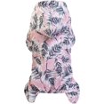 thumbnail image 2 of Disfraz de perro mascota impermeable con capucha de cuatro patas impermeable para cachorros y gatos - ajustable, rosa, rosa mediano XL, 2 of 5