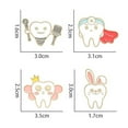 thumbnail image 5 of Hyasfey Cartoon Oral Health Enamel Pin Funny Tooth Shape Brooch Dentist Lapel Badge Coat Bag Accessories Jewelry Gift, 5 of 7