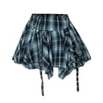 thumbnail image 5 of oqasdz Skirts for Women Casual Pleated Ruffled Flowy Elastic Waistband Skirts Irregular Design for Spring Fall Comfort Stylish Leisure Wear, 5 of 5