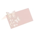 thumbnail image 4 of 50 Piezas de Posición Mariposa Número Memo Tarjeta Nupcial Cermonia Embellecimiento 3.5 * 3.5 Pulgadas Rosado perfecl Tarjetas de nombre de mesa de boda, 4 of 7