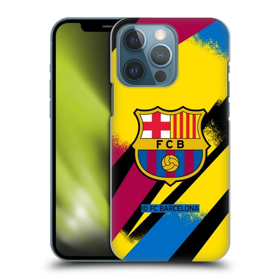 Head Case Designs Officially Licensed FC Barcelona 2019/20 Crest Kit Third Goalkeeper Hard Back Case Compatible with Apple iPhone 13 Pro