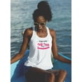 thumbnail image 2 of Love You Mom Pink Banner Racerback Tank Women -Image by Shutterstock, Female x-Large, 2 of 4