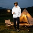 thumbnail image 6 of Mens Oversized Zip Up Hoodies Fleece Sweatshirts Long Sleeve Solid Jacket with Pockets, 6 of 7