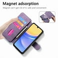 thumbnail image 5 of CoverTrend for Samsung Galaxy A15 Detachable Magnetic Wallet Phone Case for Men Women, RFID Blocking Material Retro Folio Flip Leather Case with 3 Card Slots for Galaxy A15,Purple, 5 of 9