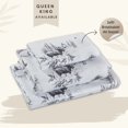 thumbnail image 2 of Rustic Lodge Toile Moose Forest Sketch Print Bed Sheet Set - Ultra Soft 4-Piece Queen Bedding with 2 Pillowcases - Cabin and Woodland Themed Microfiber Sheets for Cozy Lodge and Rustic Home Décor, 2 of 4
