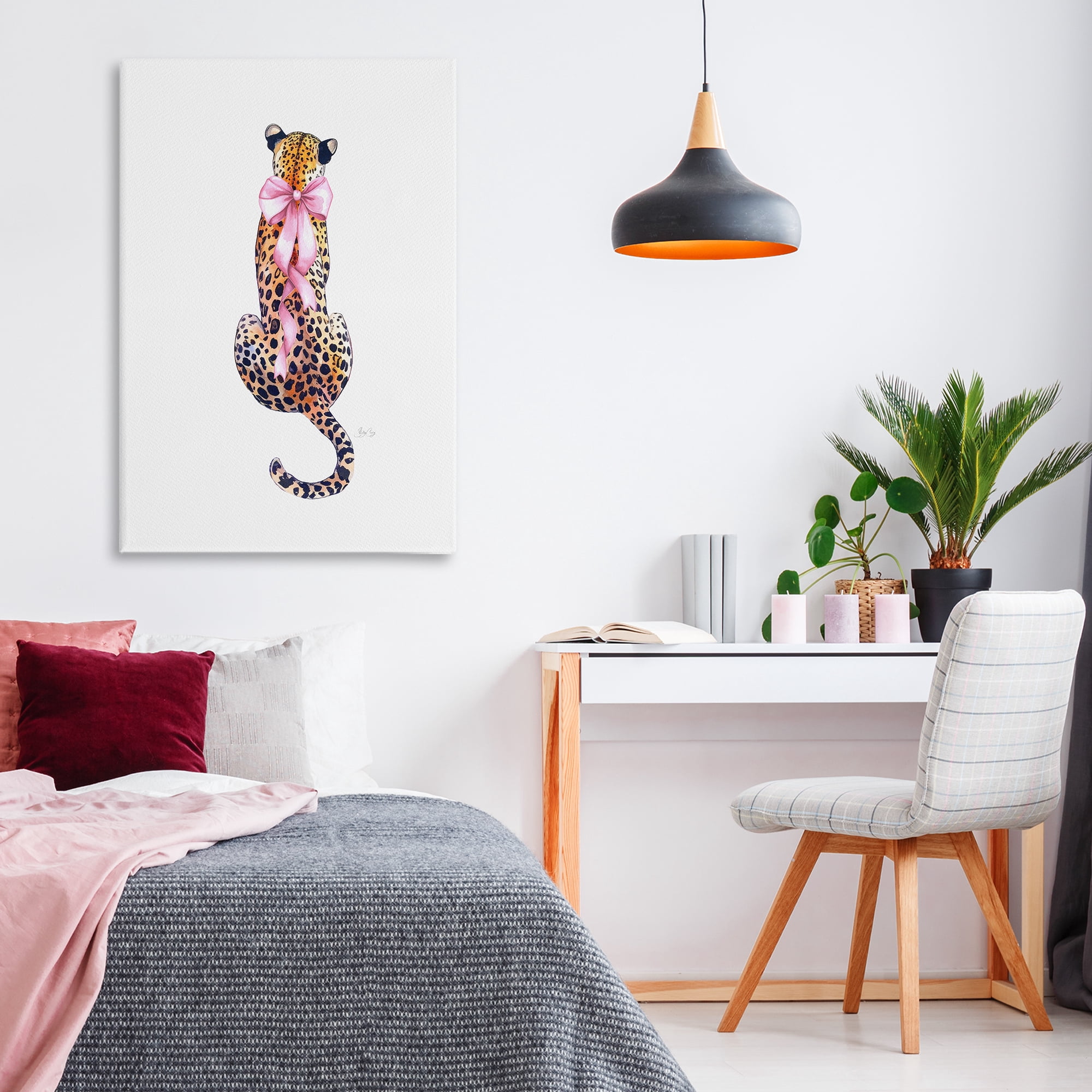 Stupell Industries Poised In Pink Cheetah Canvas Wall Art, design by Shelly Craig