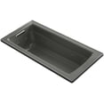 thumbnail image 1 of Kohler K-1949 Archer 66" Exocrylic Drop In Whirlpool Tub - Grey, 1 of 3