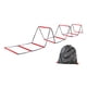 thumbnail image 4 of Escalera de agilidad 42 CMX42 CM Ejercicio deportivo exterior Rugby Balance de coordinación multifuncional Equipo de entrenamiento Escala de velocidad 10 cuadrículas con bolsa, 4 of 8