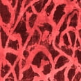 thumbnail image 1 of Ahgly Company Indoor Square Abstract Red Modern Area Rugs, 7' Square, 1 of 4
