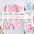 thumbnail image 3 of CAUYDY Preemie Girls Jumpsuit Spring Summer Newborn One-Pieces for Boys Baby Short Sleeve Sleepwear Unisex Infant Pjs 3 6 9 Months 1T 2T Sizes 3-6 Months,Pink, 3 of 5