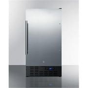 Summit Appliance  18 in. Freestanding Counter Depth Compact Refrigerator, Stainless Steel