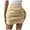 Khaki, variant on Shorts for Women Women's Ruched Wrap Asymmetrical Hem Skort High Waist Casual Shorts,Black S