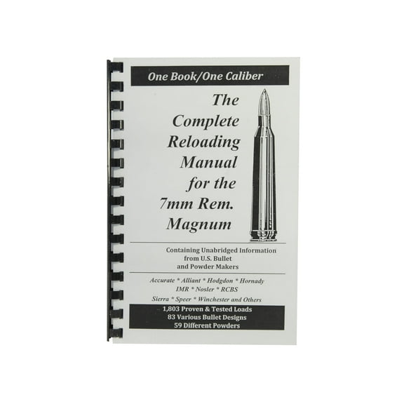 Loadbooks USA 7mm Remington Magnum Reloading Manual