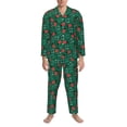 thumbnail image 3 of Fotbe Good Luck Ladybug Pijama de Hombre con Estampado de Manga Larga, Conjunto de 2 Piezas, Ropa de Dormir Suave y Cómoda con Bolsillos-Medium, 3 of 7