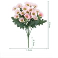 thumbnail image 2 of Ycandiee Daisy Artificial Flowers for Outdoors Decoration, Fake Plants Flowers Bouquet Faux Flowers for Outdoor Planter, Look Real UV Resistant Silk Flowers for Outside Front Door Porch Patio, 2 of 8