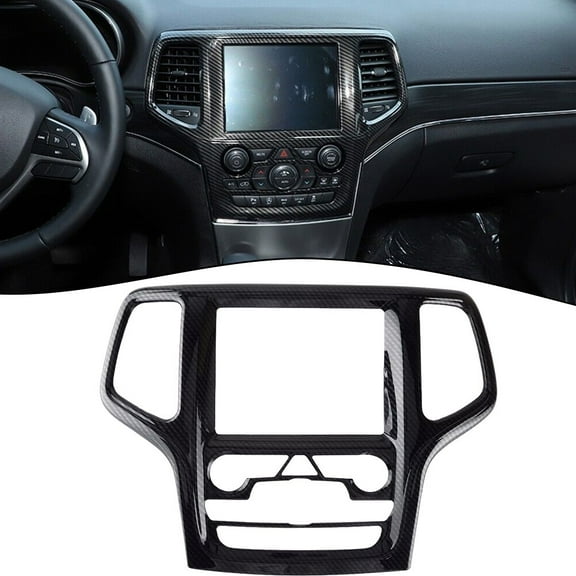 Carbon GPS Navigation Panel Cover Trim for Jeep for Grand for Cherokee 2014-2018