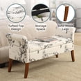 thumbnail image 4 of Convenience Concepts Designs4Comfort Banc de Rangement Garbo - Tissu Botanique Beige, 4 of 6