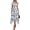 Floral Blue Red, variant on PRETTYGARDEN Cocktail Dresses for Women Summer Short Sleeve Floral Mesh Sheer Midi Party Wedding Guest Dress