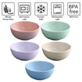 thumbnail image 2 of Bxaolu 5 Pack Small Bowls, Colorful Sauce Cups, Ice Cream Bowls, Wheat Straw, Unbreakable, Plastic Bowls for Side Dishes, Dessert, Snacks, 2 of 8