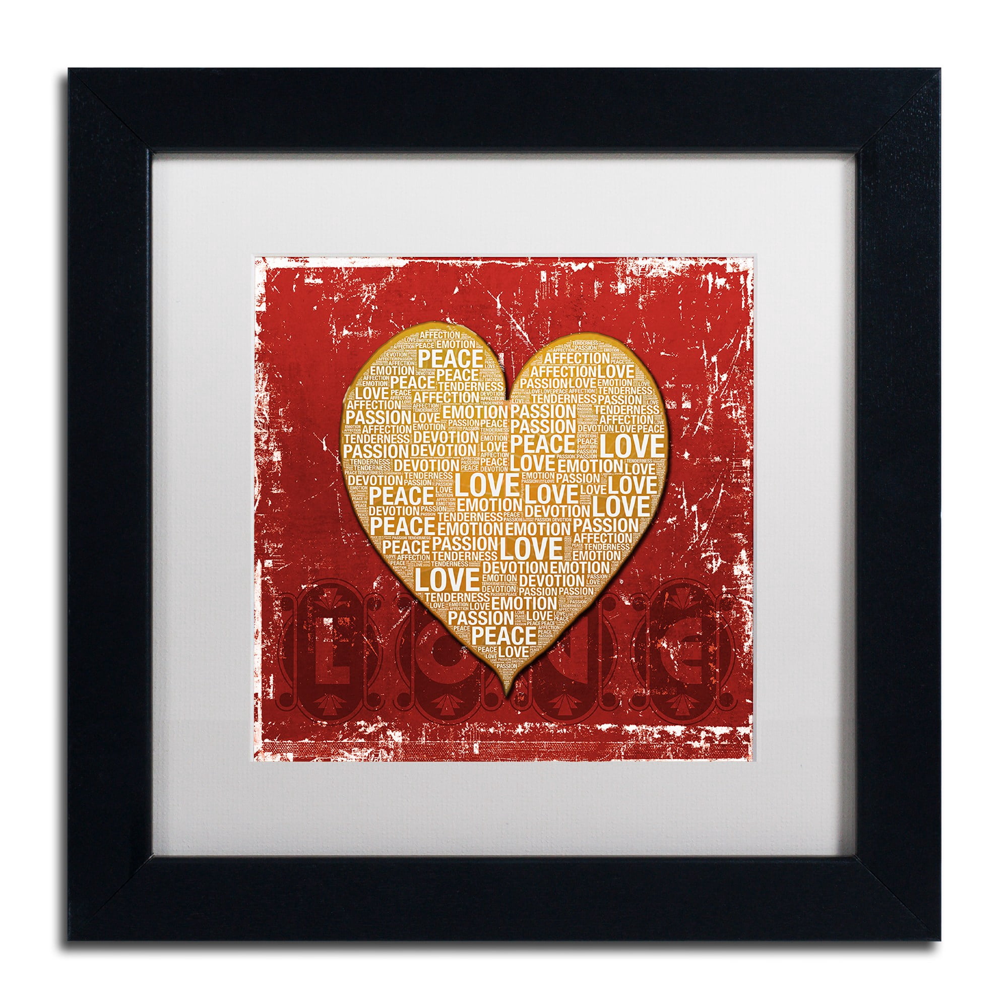Trademark Fine Art "Every Time I'm With You" Canvas Art by Philippe Sainte-Laudy White Matte, Black Frame