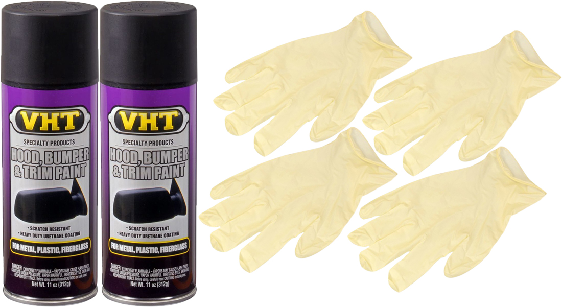 VHT Hood, Bumper & Trim Paint Satin Spray (11 oz.) Bundled 2 Pairs