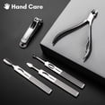 thumbnail image 3 of FAMILIFE Set de Manicura, Kit de Manicura Profesional Cortaúñas Set 11 en 1 Herramientas de Pedicura de Acero Inoxidable Kit de Uñas Herramienta de Aseo para Hombres con Estuche de Viaje de Cuero Marr, 3 of 5