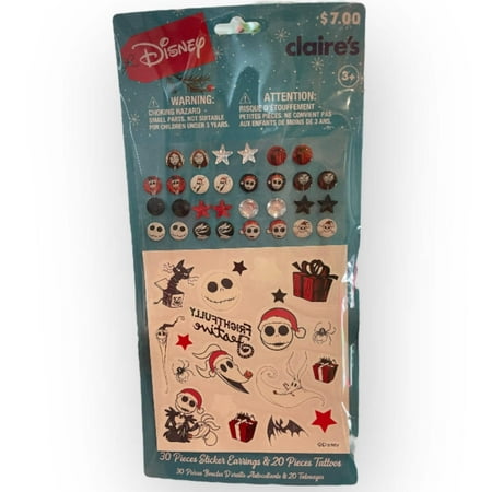 Claire's Girls Disney The Nightmare before Christmas Bracelet, Children's Temporary Tattoo Stickers