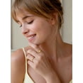 thumbnail image 3 of Bestyle 14K Gold Plated Birthstone Rings for Women Adjustable Heart Rings Citrine Promise Wedding Ring Christmas Birthday Gifts for Her, 3 of 8