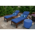 thumbnail image 4 of Casual Cushion Stripe Sunbrella® Fabric 1-Piece Indoor/Outdoor Lumbar Pillow, 22"W x 9"L, Milano Cobalt, 4 of 4