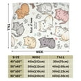 thumbnail image 4 of YIVIOYIL Cute Cartoon Cat Blanket–Soft Cozy Flannel Throw – Perfect For Cat Lovers, Couch Bed Room Decor,or Gift 50x40, 4 of 6