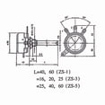 thumbnail image 2 of WTH118 2W Single Turn Carbon Film Potentiometer Rotary Wirewound Variable Resistor Adjustable Resistance-2.2K-2pcs, 2 of 5