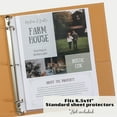 thumbnail image 3 of Paper 'n Such Welcome Binder for Short Term Rentals - Grey Faux Leather 3 Ring Binder for Welcome Guides for Airbnbs, 3 of 8