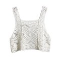 thumbnail image 1 of Women Vintage Crochet Camis Vest Boho Hollow Out Floral Knit Sleeveless Crop Top, 1 of 8
