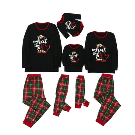 

Inevnen Family Christmas Pjs Matching Sets Dinosaur Print Christmas Matching Jammies for Adults Kids Holiday Xmas Sleepwear Set