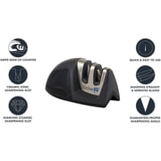 KitchenIQ Deluxe Diamond Edge Grip 2-Stage Knife Sharpener