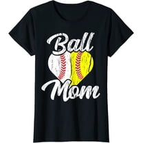 Ball Mom Baseball Softball Mama Team Sports T-Shirt
