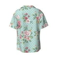 thumbnail image 2 of Disketp Men's Hawaiian Vintage Floral Print Shirts Button Down Holiday Beach Shirts-Large, 2 of 7