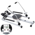 thumbnail image 4 of Porfeet Home Rowing Machine, Hydraulic Rower with LCD Monitor, Adjustable Resistance up to 110LBS and Large Cushioned Seat, 265LBS Quiet Rowing Machine for Aerobic Exercise Fitness,Black, 4 of 13