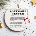 thumbnail image 2 of Christmas Ornaments Ornament Kits 2025- Software Tester Ornament 2025, Software Tester Christmas Tree Decor Ceramic Ornament, Holiday Keepsake, Ornament Gift Exchange, 2 of 3