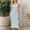 #JIE250530A390 Blue, variant on Aloohaidyvio Dresses for Women No Boundaries Women's Summer Midi Bodycon Dresses Basic Square Neck Side Slit Ribbed Knit Fitted Casual Sleeveless Tank Dress