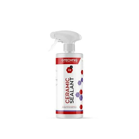Gtechniq C2 Ceramic Sealant for Cars 16.9 fl oz | Quick Spray-On Paint Protection, Hydrophobic Barrier Repels Dirt & Water, Long-Lasting Gloss & Easy Application