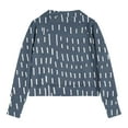 thumbnail image 5 of MKOSPLRT Fall Sweatshirts for Girl 5-14Y Long Sleeve Zip Up Casual Pullover Tops Casual Striped Raglan Shirts Loose Fit Crop Tops with Thumb Holes, 5 of 5