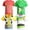 Green / white / red / yellow, variant on Disney Pixar Toy Story Woody Buzz Lightyear Slinky Dog Infant Baby Boys 4 Pack T-Shirts Infant to Big Kid