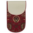 thumbnail image 3 of Ottomanson Non-Slip Rubberback Oriental 8.5" x 26" Indoor Oval Stair Treads, 7 Pack, Red, 3 of 8