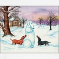 thumbnail image 3 of CafePress - Snow Dachshunds Sweatshirt - Crew Neck Sweatshirt, 3 of 4
