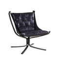 thumbnail image 5 of ACME Carney Button Tufted Top Grain Leather Upholstery Accent Chair in Coffee, 5 of 8