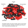 thumbnail image 4 of Unique Bargains 100pcs Rubber End Caps Cover Assortment 1/8 inch Screw Thread Protector for Screw Bolt Black Red, 4 of 5