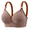 Brown, variant on Bras for Women Support Wirefree Comfort Seamless Bralette Full Coverage T Shirt Molded Cup Bra Brown 40
